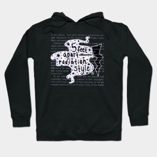 5Feet Apart - white design Hoodie